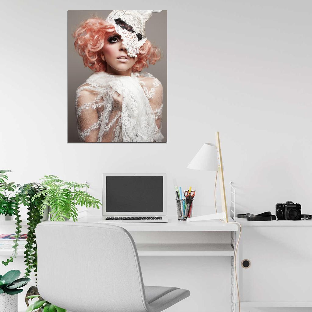 Lady Gaga Beautiful Makeup Pop Music Singer Rare Wall Art Print Poster