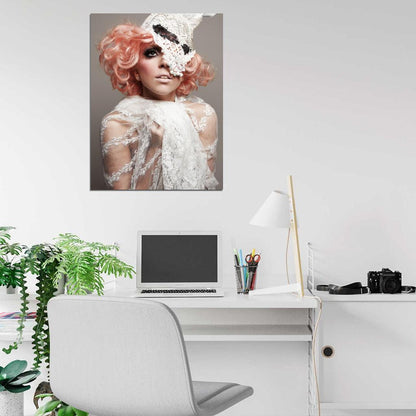 Lady Gaga Beautiful Makeup Pop Music Singer Rare Wall Art Print Poster