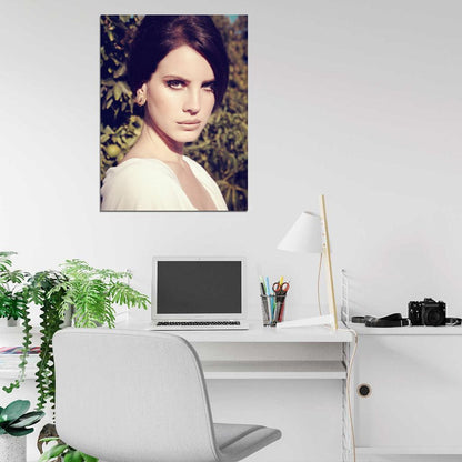 Lana Del Rey Portrait Beautiful Pop Music Singer Rare Wall Art Print Poster