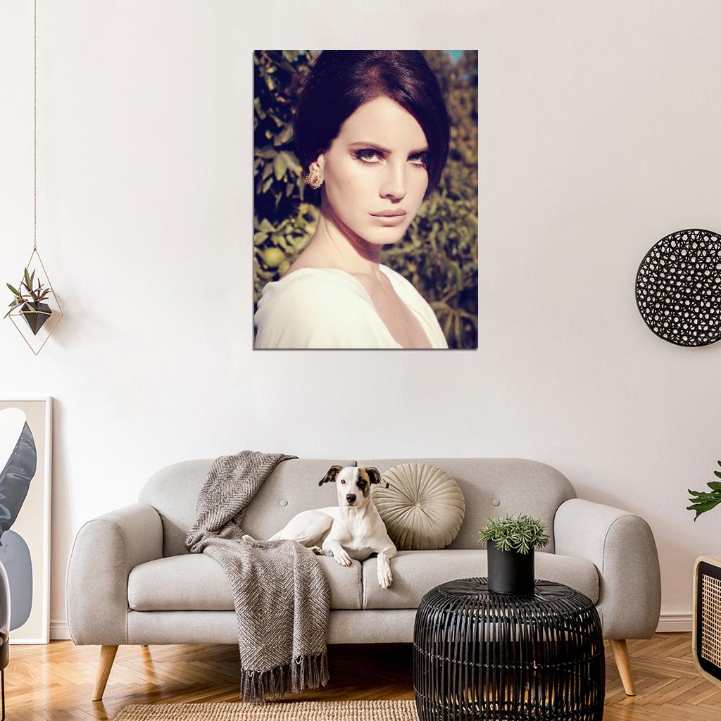 Lana Del Rey Portrait Beautiful Pop Music Singer Rare Wall Art Print Poster