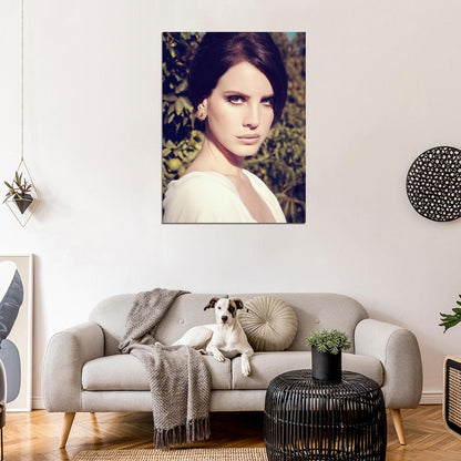 Lana Del Rey Portrait Beautiful Pop Music Singer Rare Wall Art Print Poster