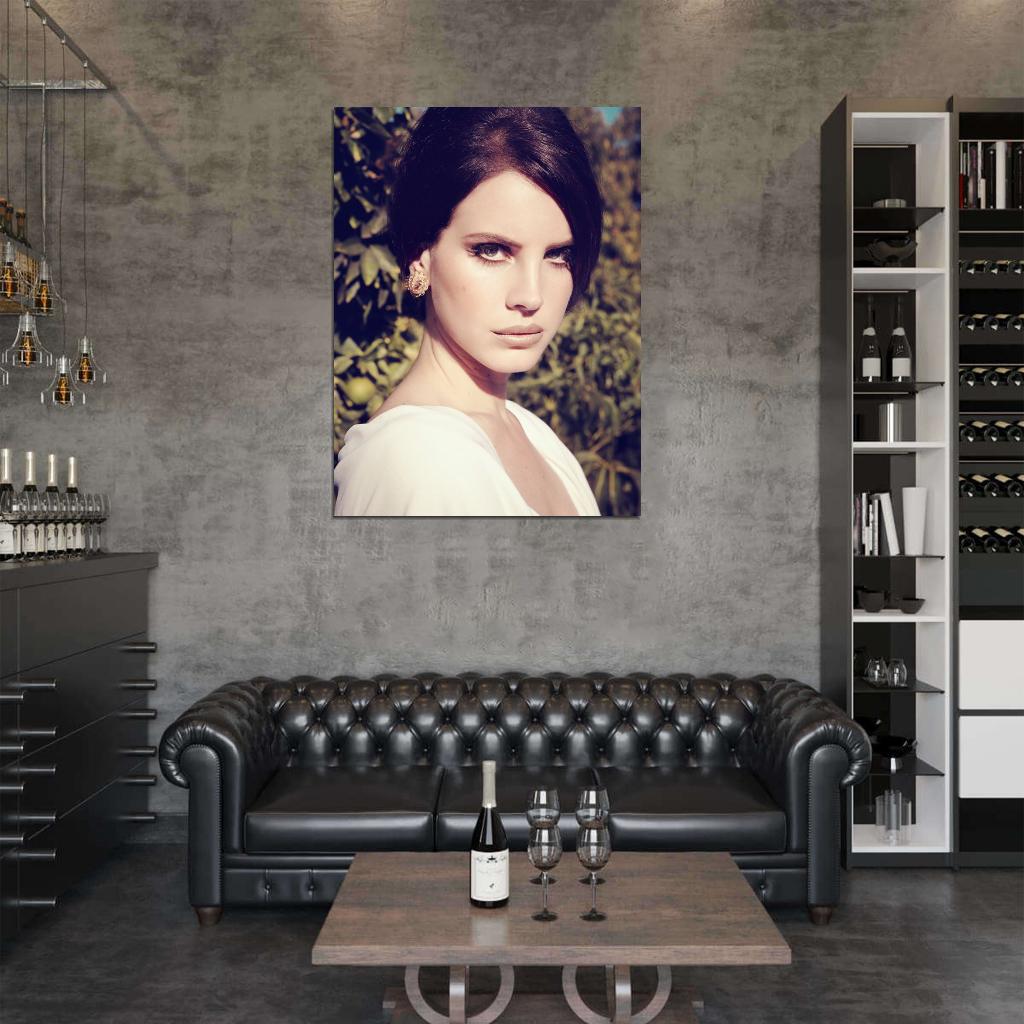 Lana Del Rey Portrait Beautiful Pop Music Singer Rare Wall Art Print Poster