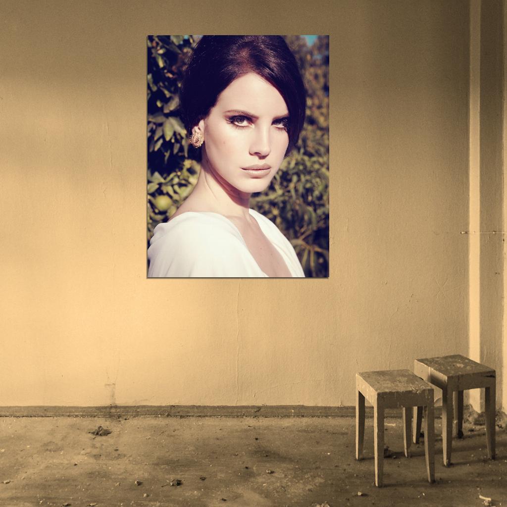 Lana Del Rey Portrait Beautiful Pop Music Singer Rare Wall Art Print Poster