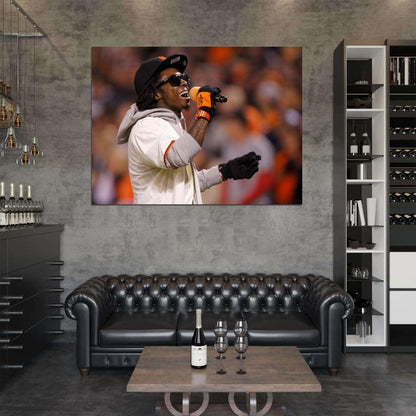 Lil Wayne Hip Hop Rap Music Singer Rare Wall Art Print Poster