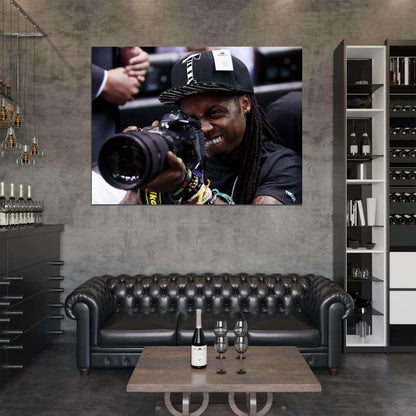 Lil Wayne Camera Hip Hop Rap Music Singer Rare Wall Art Print Poster