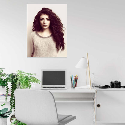 Lorde Indie Pop Singer Music Rare Wall Art Print Poster