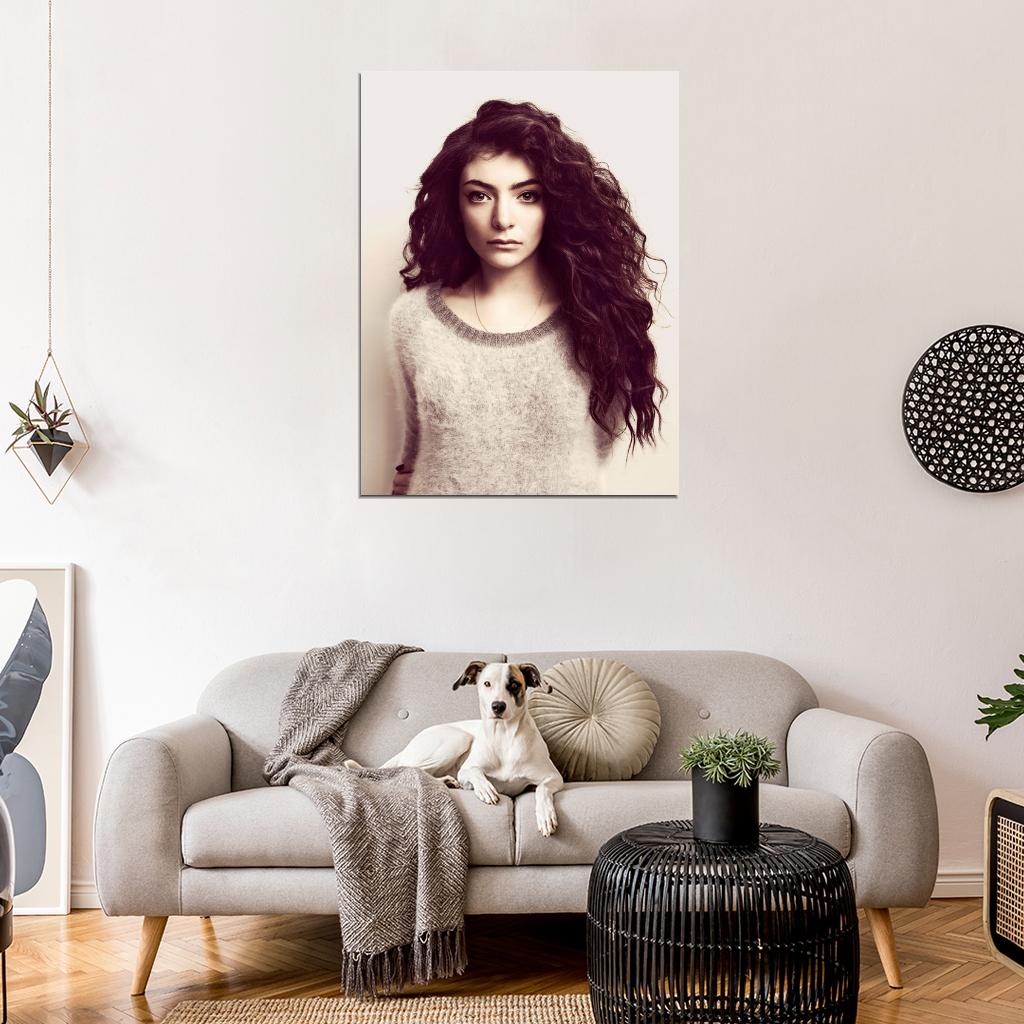 Lorde Indie Pop Singer Music Rare Wall Art Print Poster