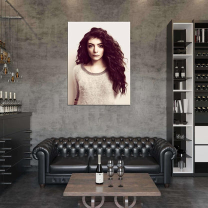 Lorde Indie Pop Singer Music Rare Wall Art Print Poster