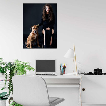 Lorde Dog Indie Pop Singer Music Rare Wall Art Print Poster