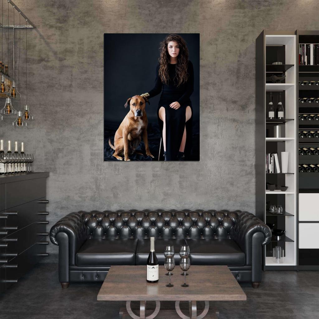 Lorde Dog Indie Pop Singer Music Rare Wall Art Print Poster