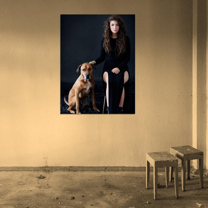 Lorde Dog Indie Pop Singer Music Rare Wall Art Print Poster