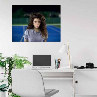 Lorde Tennis Court Indie Pop Singer Music Rare Wall Art Print Poster