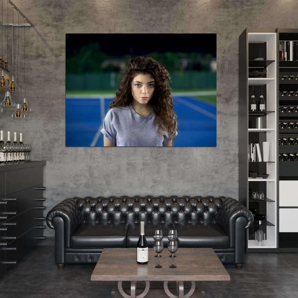Lorde Tennis Court Indie Pop Singer Music Rare Wall Art Print Poster