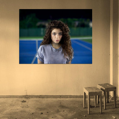 Lorde Tennis Court Indie Pop Singer Music Rare Wall Art Print Poster