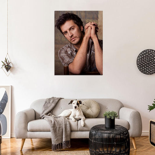 Luke Bryan Portrait Pop Country Singer Rare Wall Art Print Poster