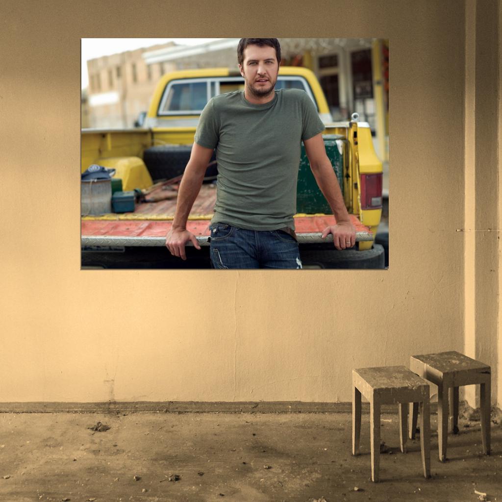 Luke Bryan Pop Country Singer Rare Wall Art Print Poster