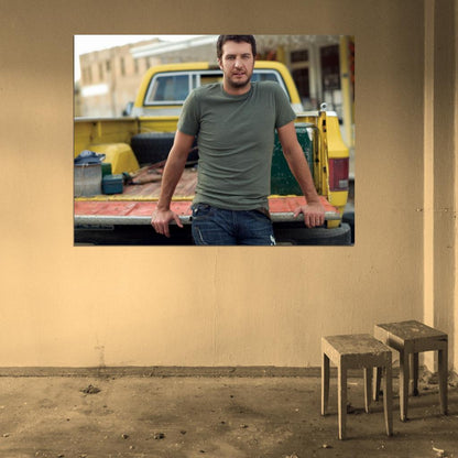 Luke Bryan Pop Country Singer Rare Wall Art Print Poster