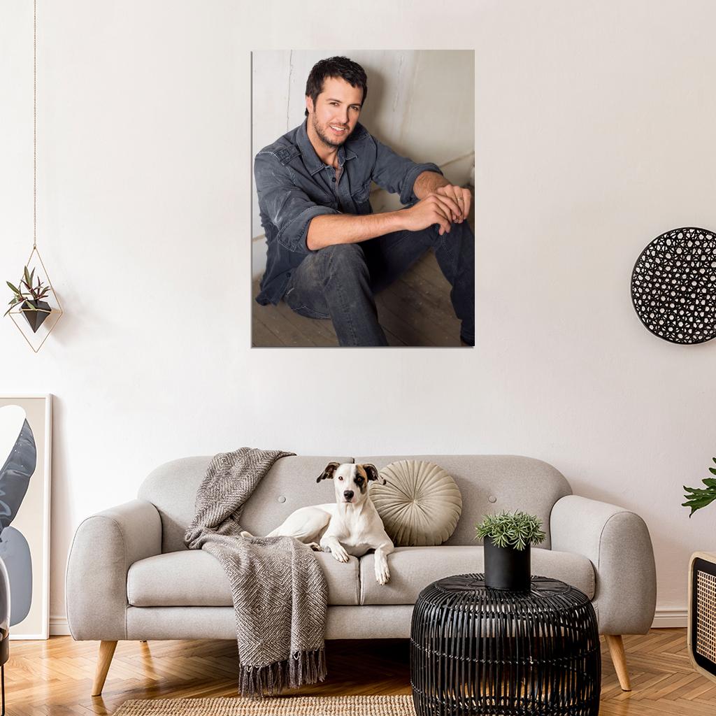 Luke Bryan Smile Pop Country Singer Rare Wall Art Print Poster
