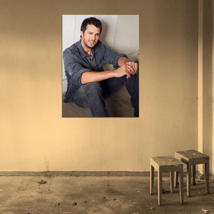 Luke Bryan Smile Pop Country Singer Rare Wall Art Print Poster