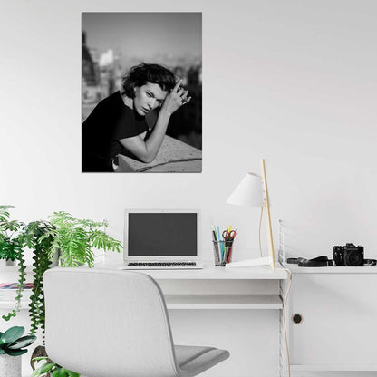 Milla Jovovich Model BW Rare Wall Art Print Poster