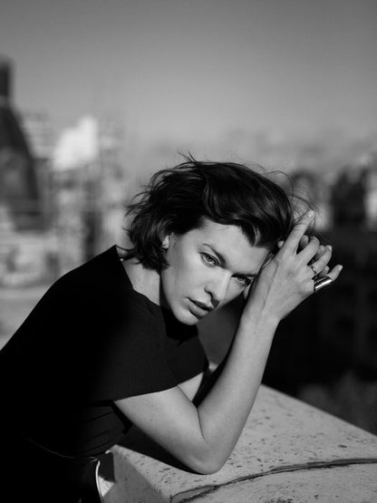 Milla Jovovich Model BW Rare Wall Art Print Poster