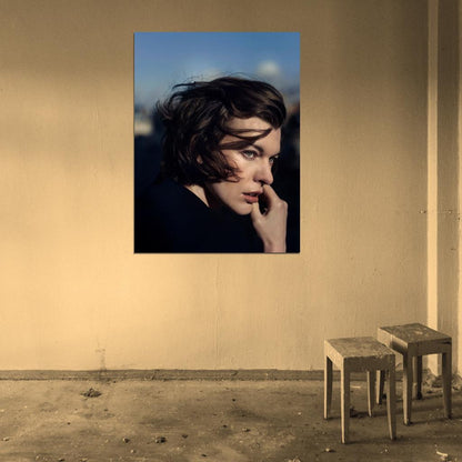 Milla Jovovich Portrait Beautiful Model Rare Wall Art Print Poster