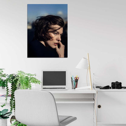 Milla Jovovich Portrait Beautiful Model Rare Wall Art Print Poster