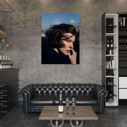 Milla Jovovich Portrait Beautiful Model Rare Wall Art Print Poster