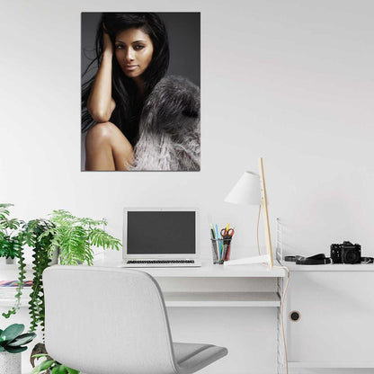 Nicole Scherzinger Beautiful R&B Pop Singer Music Rare Wall Art Print Poster