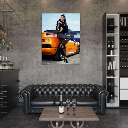 Nicole Scherzinger Sexy Hot Car R&B Pop Singer Music Rare Wall Art Print Poster