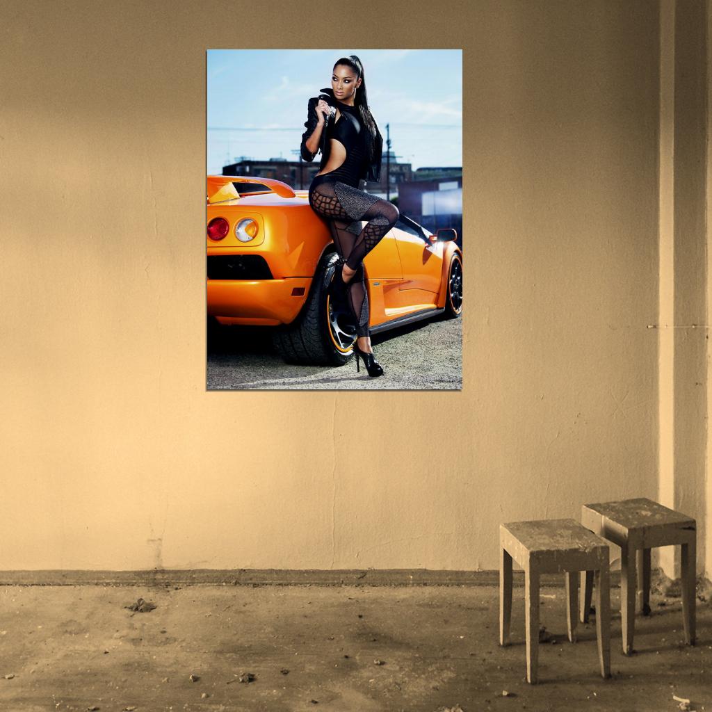 Nicole Scherzinger Sexy Hot Car R&B Pop Singer Music Rare Wall Art Print Poster