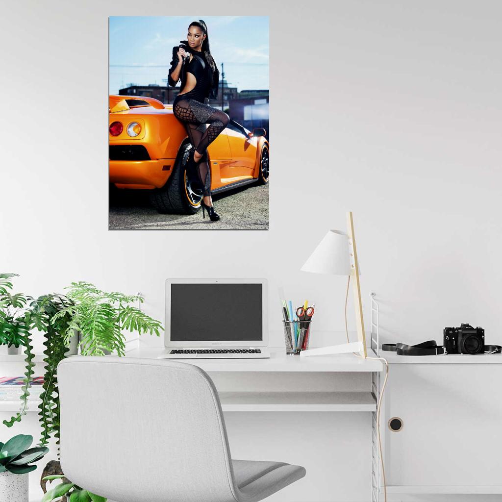Nicole Scherzinger Sexy Hot Car R&B Pop Singer Music Rare Wall Art Print Poster