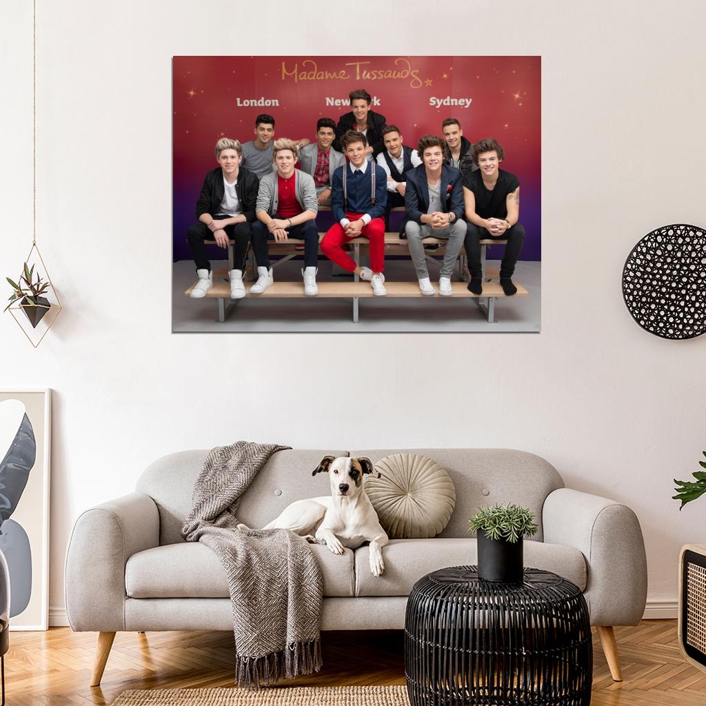 One Direction Wax Figures Pop Boy Band Music Rare Wall Art Print Poster