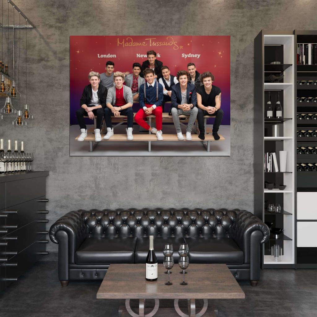 One Direction Wax Figures Pop Boy Band Music Rare Wall Art Print Poster