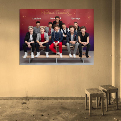 One Direction Wax Figures Pop Boy Band Music Rare Wall Art Print Poster