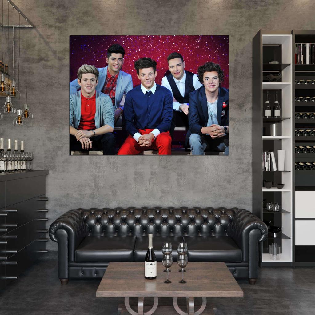 One Direction Wax Figures Pop Boy Band Music Rare Wall Art Print Poster