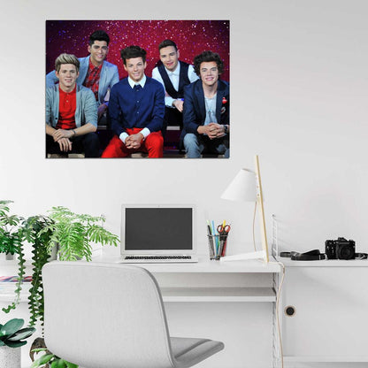One Direction Wax Figures Pop Boy Band Music Rare Wall Art Print Poster