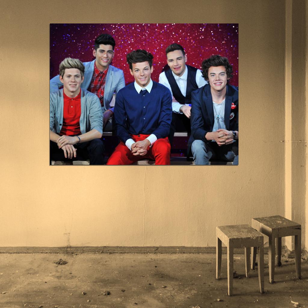One Direction Wax Figures Pop Boy Band Music Rare Wall Art Print Poster