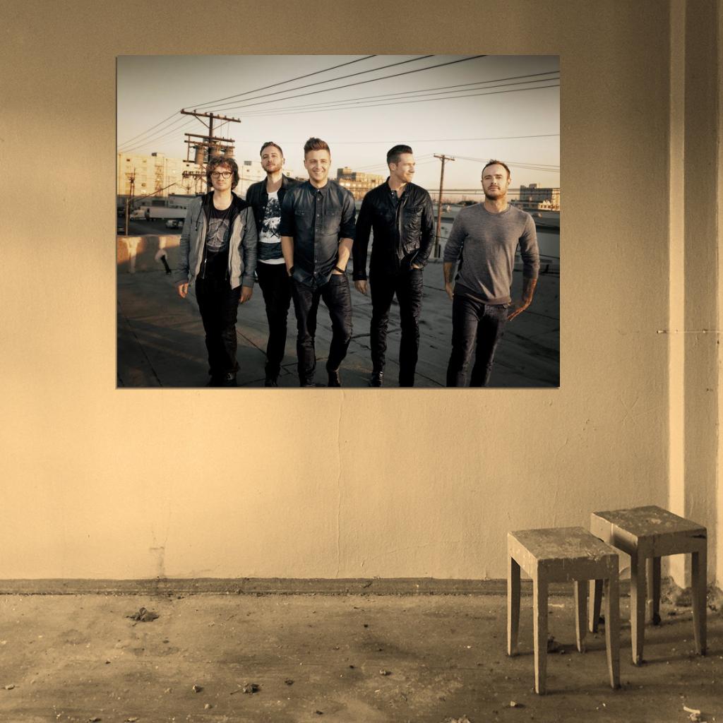 One Republic Roof Pop Rock Band Music Rare Wall Art Print Poster