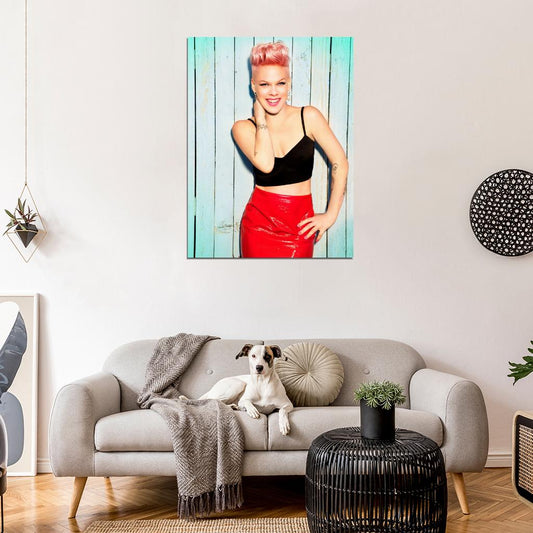 Pink Sexy Hot Smile Pop Rock Music Singer Rare Wall Art Print Poster