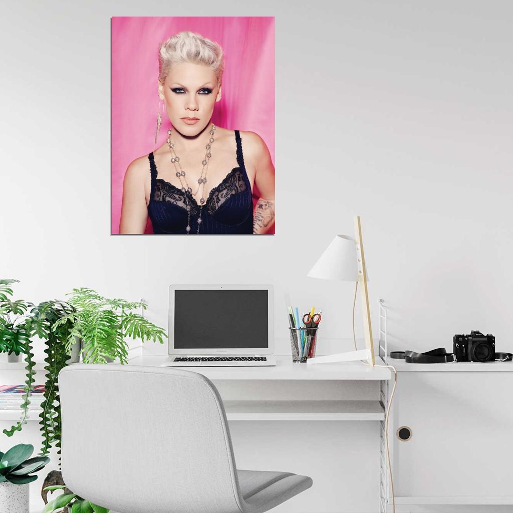 Pink Sexy Hot Pop Rock Music Singer Rare Wall Art Print Poster