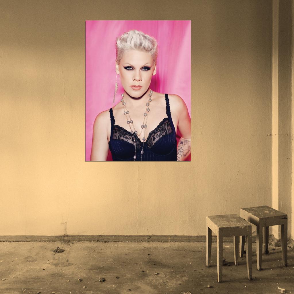 Pink Sexy Hot Pop Rock Music Singer Rare Wall Art Print Poster