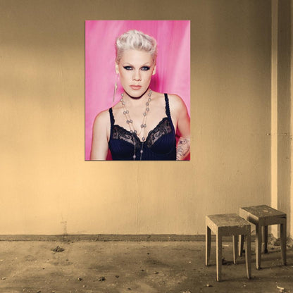 Pink Sexy Hot Pop Rock Music Singer Rare Wall Art Print Poster
