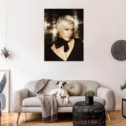 Pink Hot Beautiful Portrait Pop Rock Music Singer Rare Wall Art Print Poster