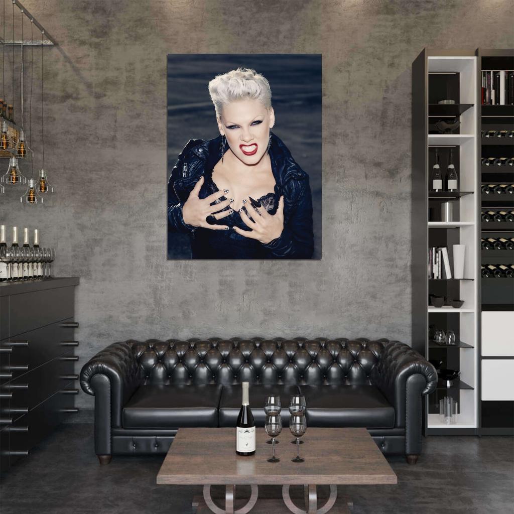 Pink Hot Sexy Pop Rock Music Singer Rare Wall Art Print Poster