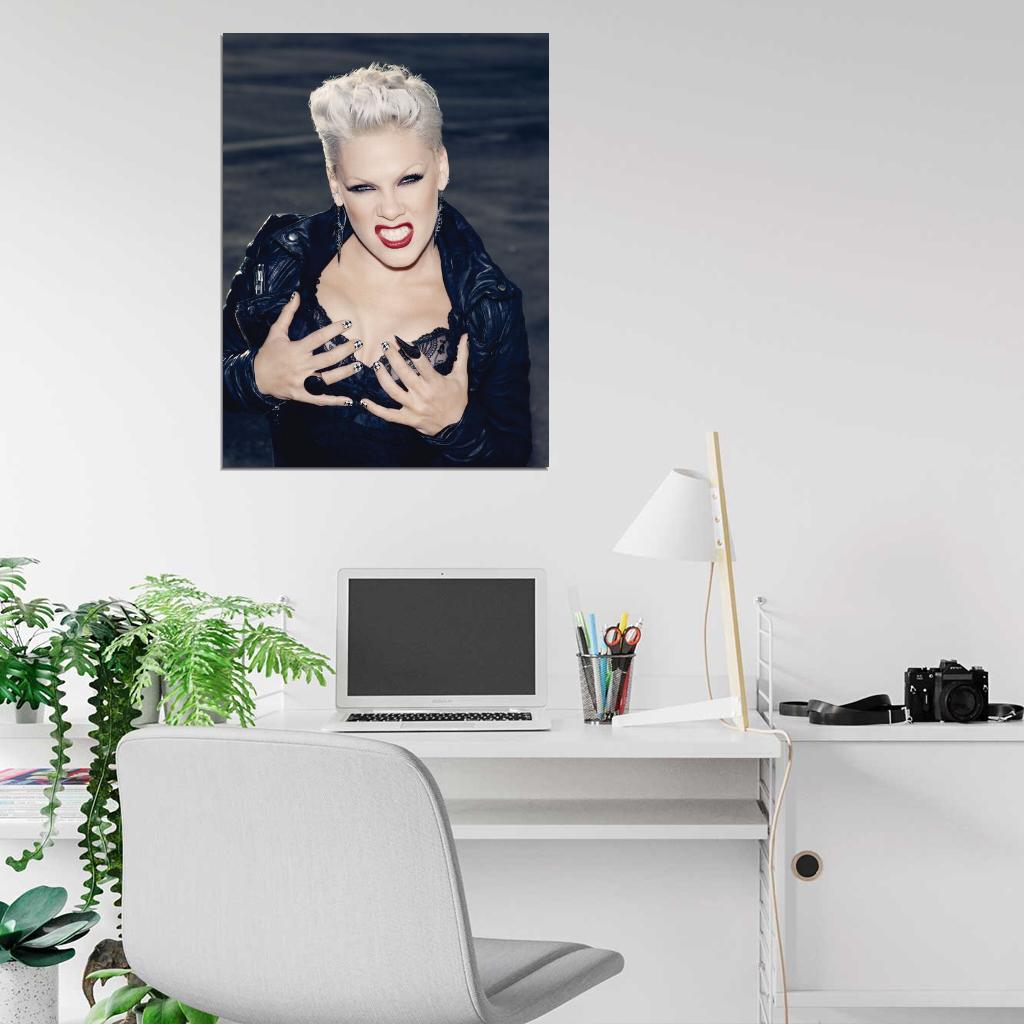 Pink Hot Sexy Pop Rock Music Singer Rare Wall Art Print Poster