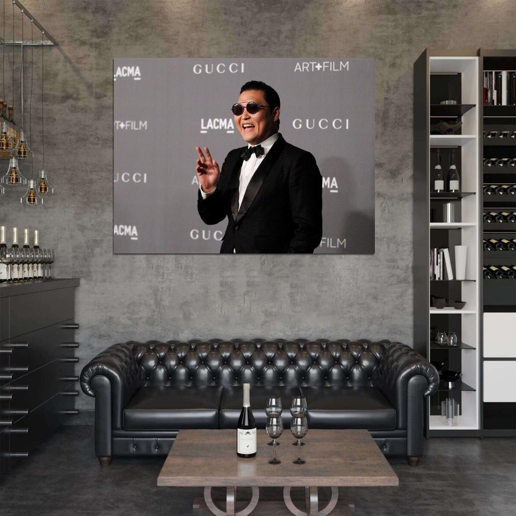 Psy Suit Sunglass Smile K-Pop Music Singer Rare Wall Art Print Poster