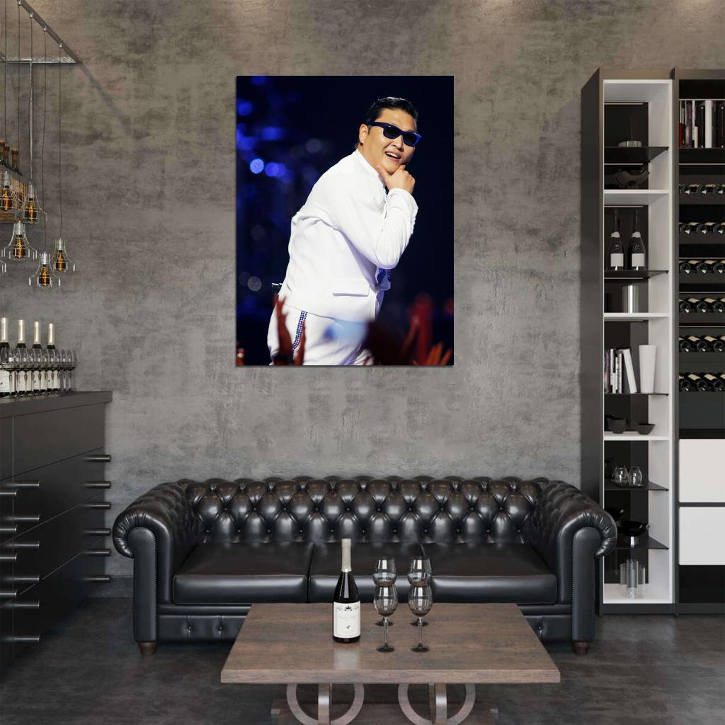 Psy Funny Smile K-Pop Singer Music Rare Wall Art Print Poster