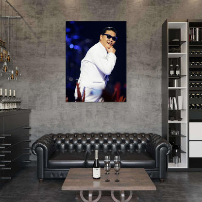 Psy Funny Smile K-Pop Singer Music Rare Wall Art Print Poster