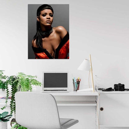 Rihanna Sexy Hot R&B Pop Music Singer Rare Wall Art Print Poster